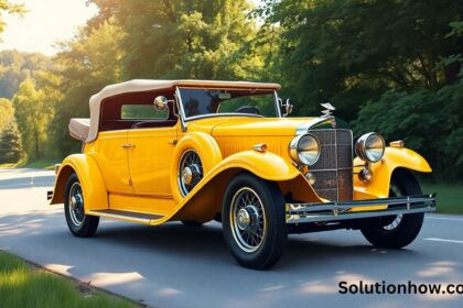 1926 yellow cadillac cars