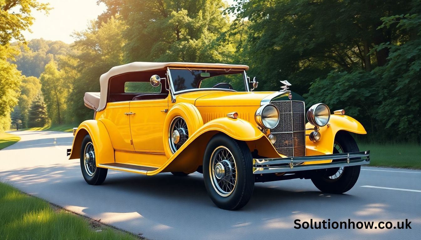 1926 yellow cadillac cars